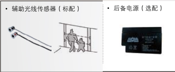 附加功能（備用電源、輔助光線傳感器）